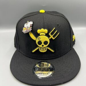 One Piece Sanji Hat‎ Men S-M Black Yellow 9Fifty New Era Snap Back Cap